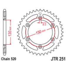 Звезда задняя JT JTR251.48SC