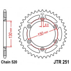 Звезда задняя JT JTR251.50SC